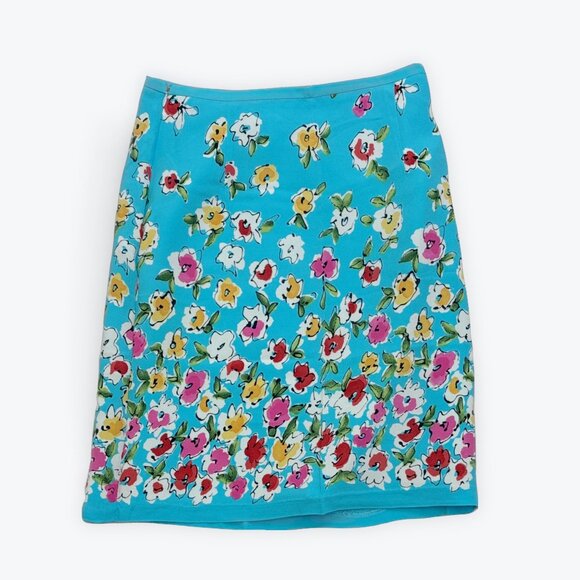 S Vintage Margaret M Flower Top Skirt Set - Picture 4 of 6